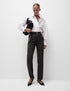 Woven Straight Leg Trousers with Stretch